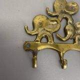Brass "elephant" hook coat element by walter bosse herta baller, austria 1950s