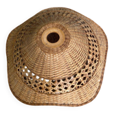 Vintage woven rattan pendant lampshade – Flower/wavy shape