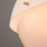 Italian Space Age Pendant in Brass and Plexiglass, 1970s