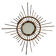 1950s French Artisan Rattan Sun Mirror