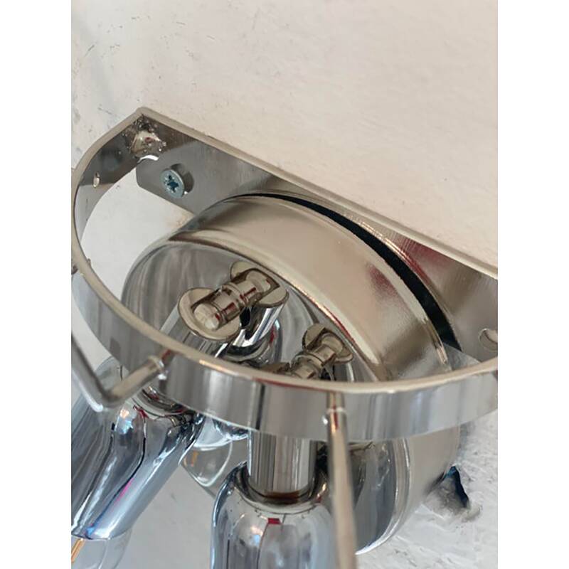 Venied-White Alabastro Strips “Listelli” Murano Glass Wall Sconce