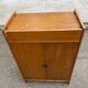 1960s Scandinavian wooden shoe storage cabinet dresser