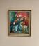 Original Scandinavian Oil On Panel – Unknown Artist – “Vase” – Vintage & Framed – 70 × 79 Cm