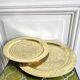 Assiettes orientales vintage en laiton