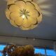 Floral suspension linen and rattan