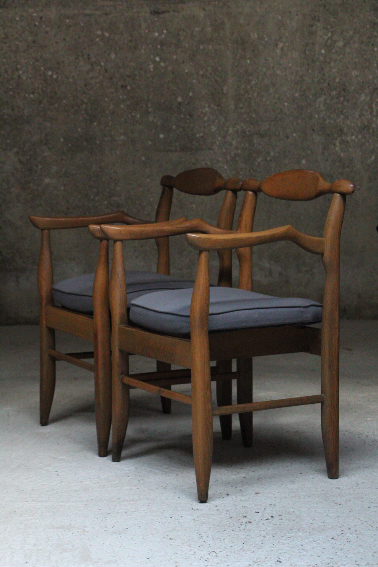 Pair of armchairs Fumay Guillerme & Chambron