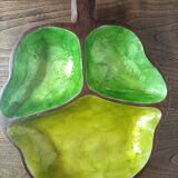 Solid Wood Appetizer Tray with 3 Compartments