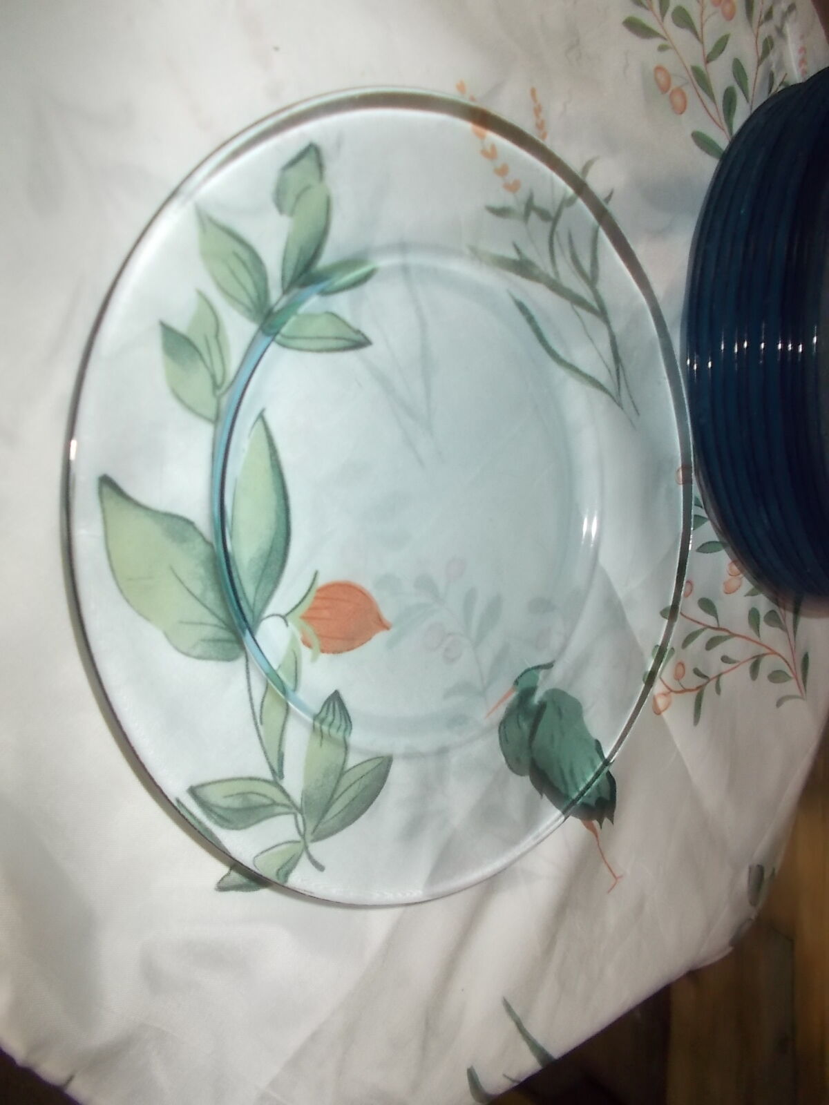 Lot 6 flat plates arc-france blue