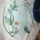 Lot of 6 blue flat plates from Arc-France.