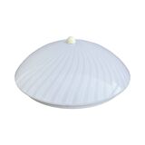 Italian modern ceiling lamp with plexiglass shade, Italy, 1970s/1980s.