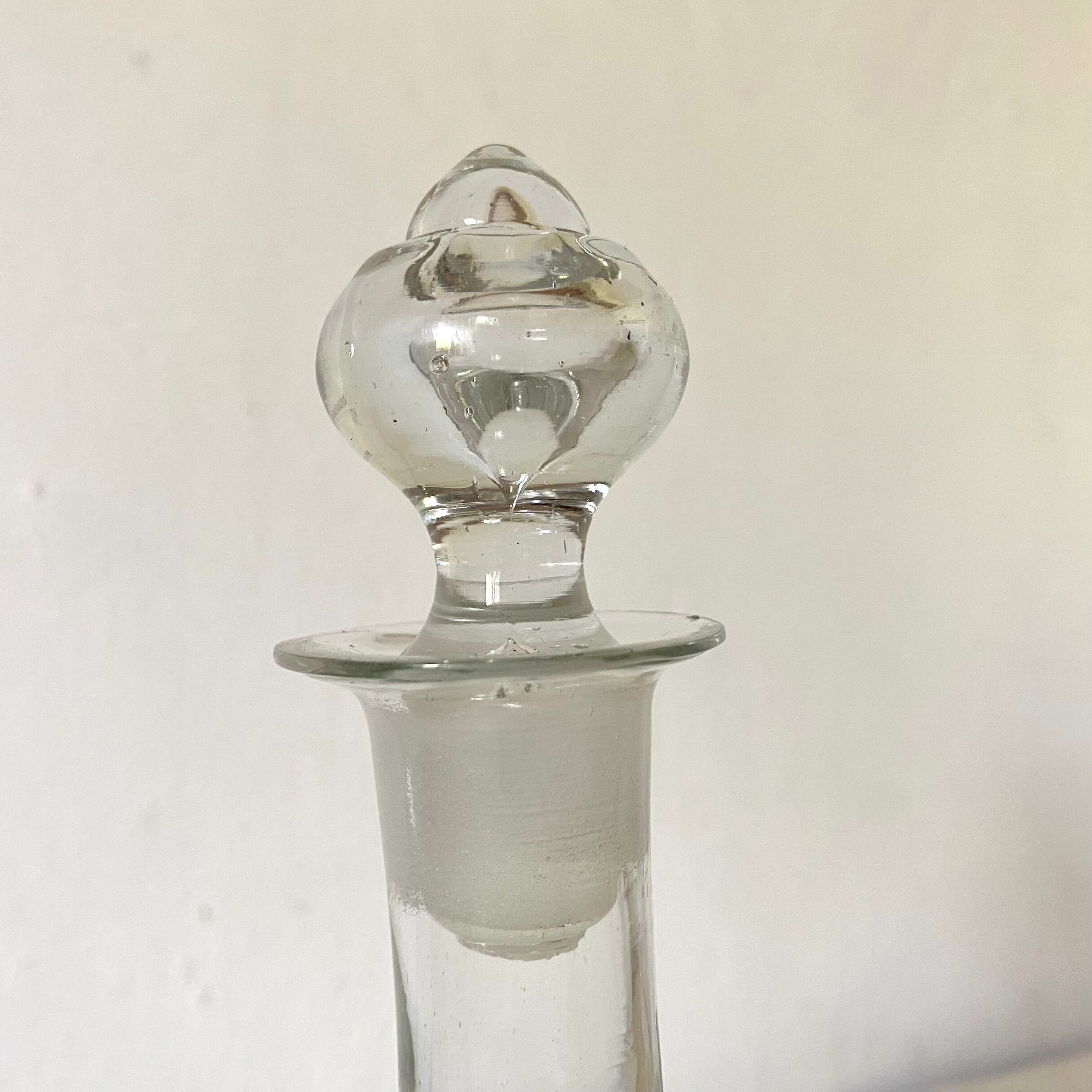 Antique carafe with hand decoration