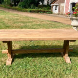 Solid oak monastery table