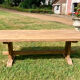 Solid oak monastery table