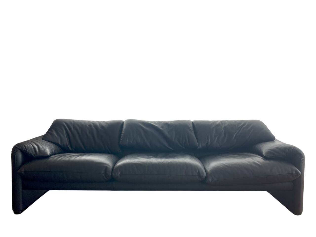 Canapé Maralunga Cassina en cuir noir
