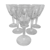 Set of 6 engraved wine glasses
