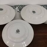 6 earthenware soup plates Moulin des Loups et Hamages