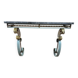 Art Deco marble and wrought iron console