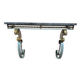 Art Deco marble and wrought iron console