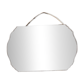 Large beveled and engraved mirror from the 40s