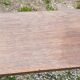 Brutalist antique bench in solid mahogany and solid oak
