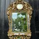 Louis XV style mirror with parecloses in gilded wood, early 19th century, Empire A
