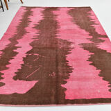 7x10 oversize pink hemp rug, 218x295cm