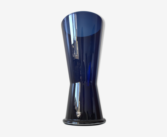 Orrefors Sweden Sapphire Blue Vase | Selency