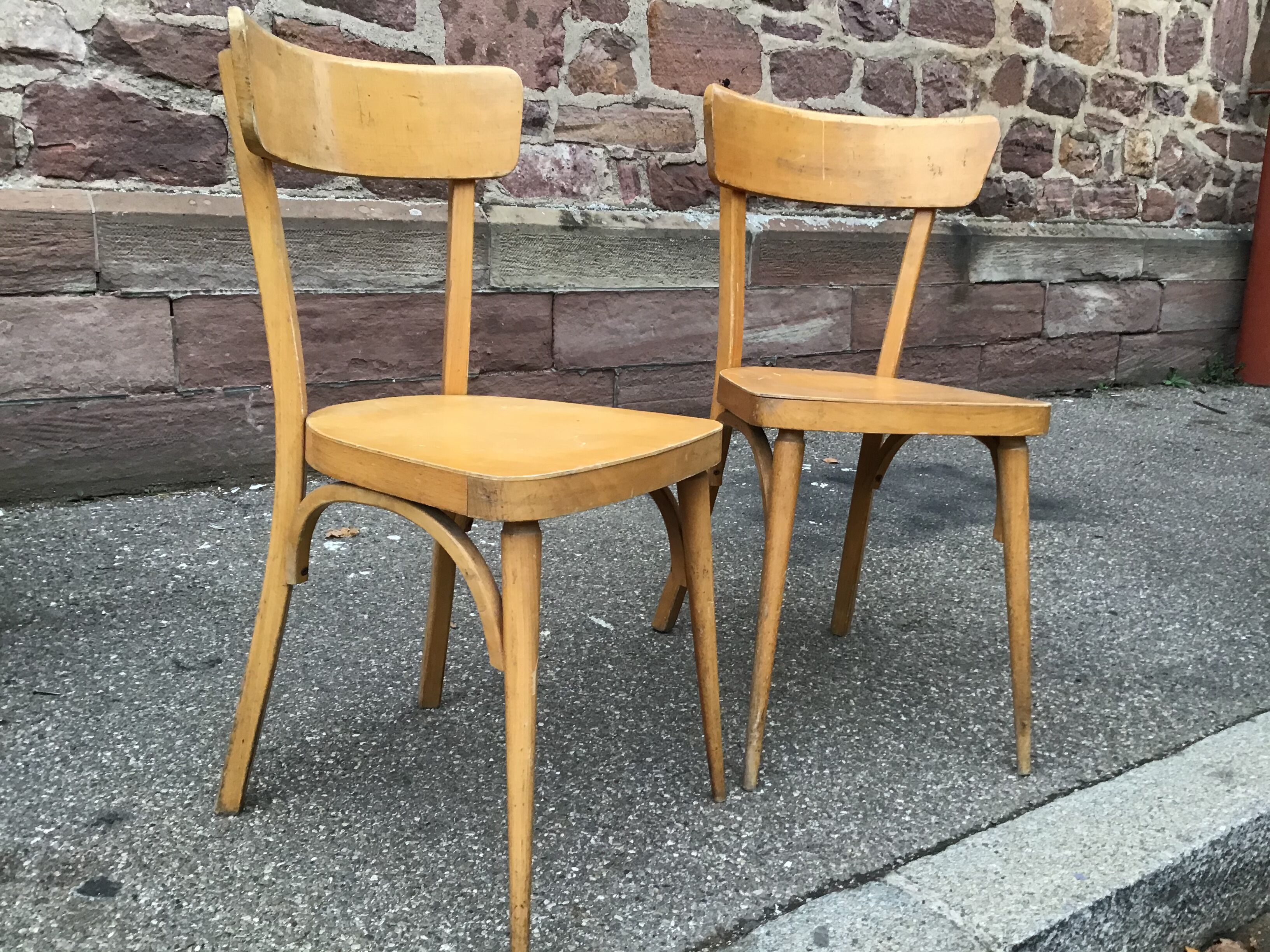 Lot de 2 chaises bistrot Baumann vintage Selency