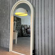 Vintage 1970s Illuminated Mirror with Built-In Socket