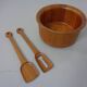 Mid-Century Teak Salad Bowl and Spoons by Richard Nissen for Nissen, 1960s, Set of 3