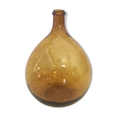 Transparent amber demijohn of 10L