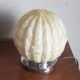 Authentic 20th-century Art Deco globe lamp in coloured glass.