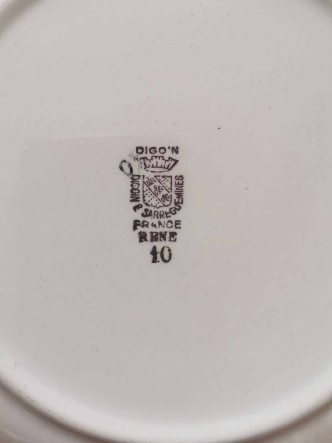 Vintage Digoin hollow plates