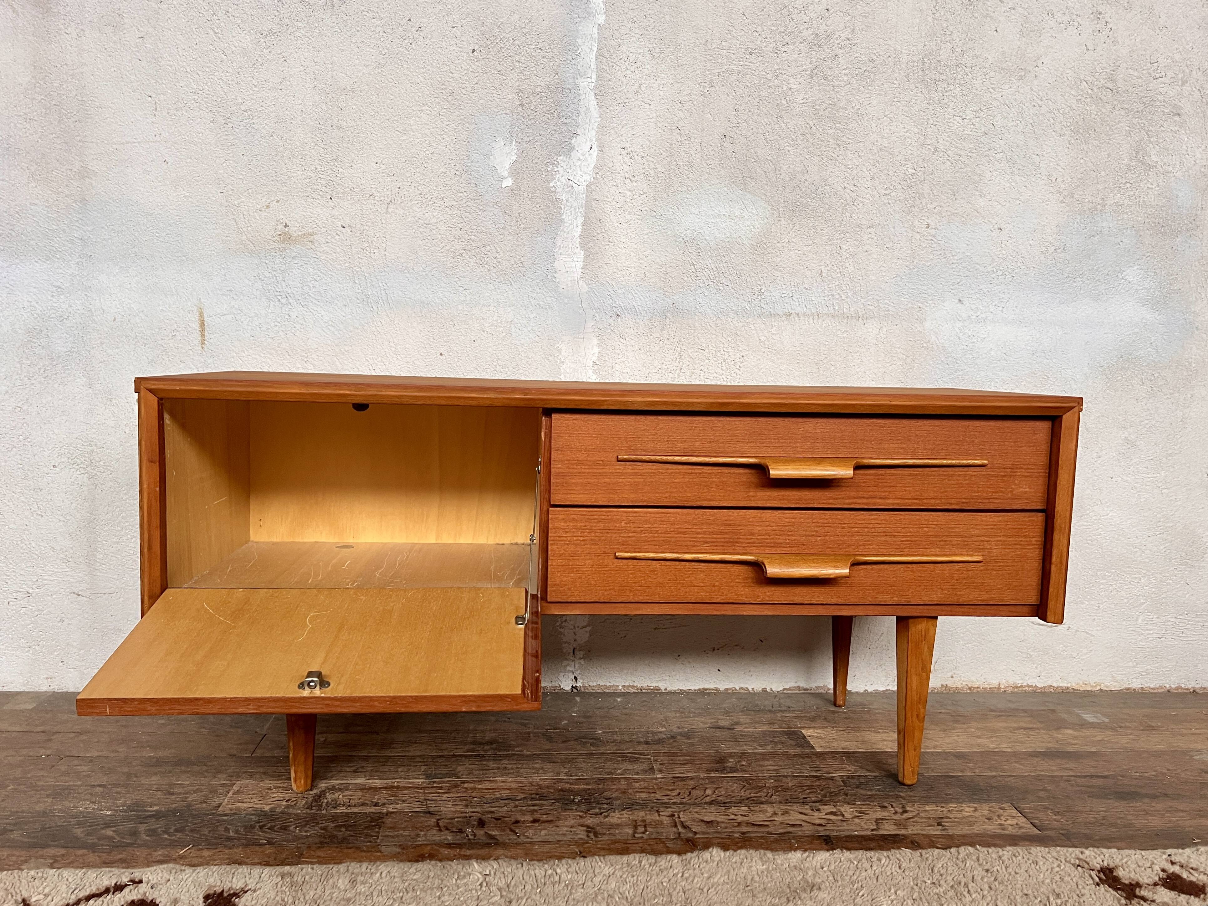 Scandinavian teak TV cabinet / sideboard