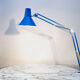 Architect lamp Twist T1 blue, Italy 1960