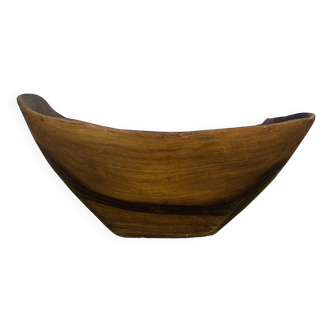 Brutalist cup Tony Bain Vallauris olive wood