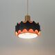 Mid Century Ceiling Light from VEB Metalldrücker Halle, Germany, 1960s