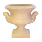 White ceramic medici-shaped planter