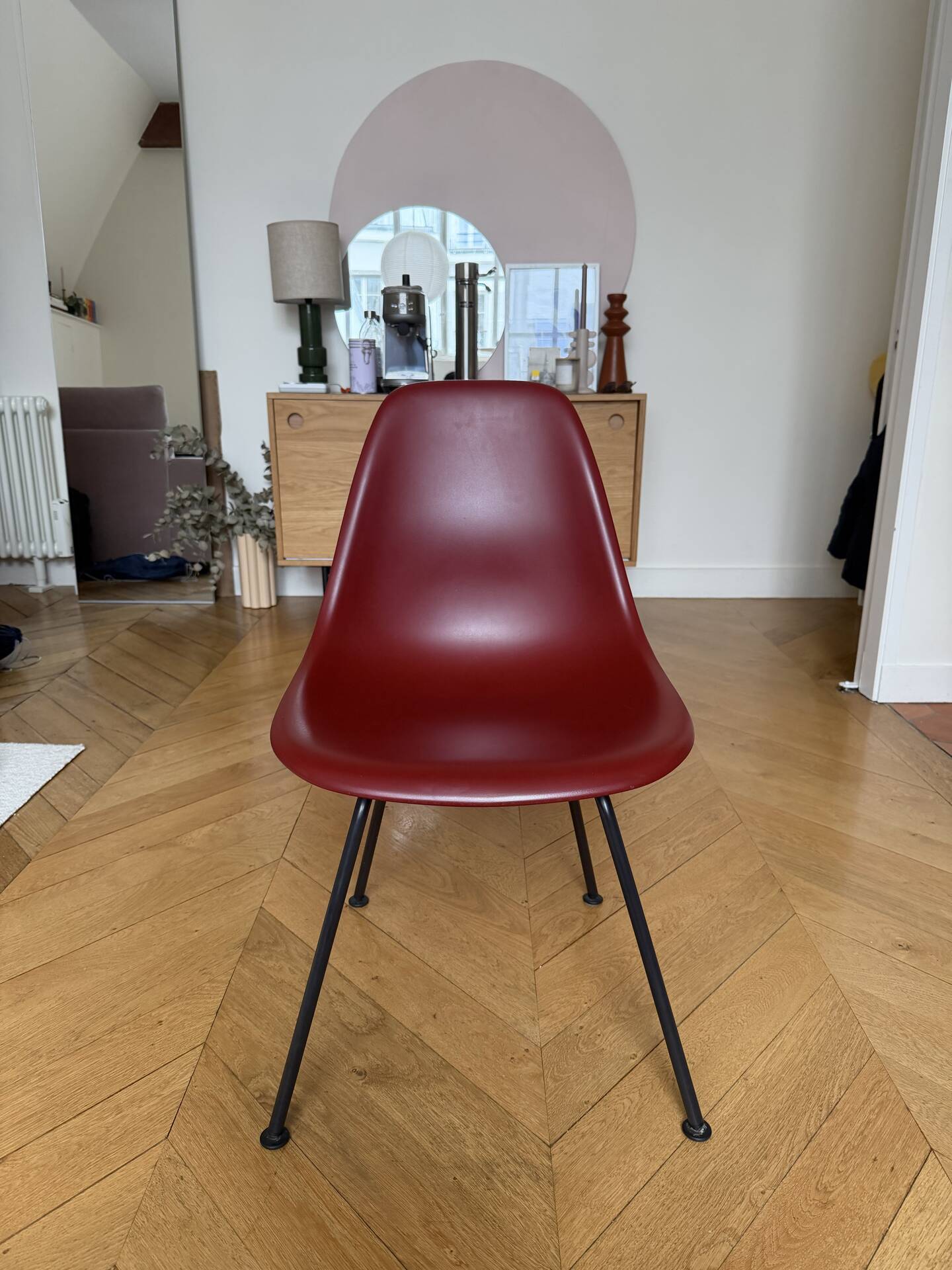 Chaise Eames DSX Vitra bordeaux