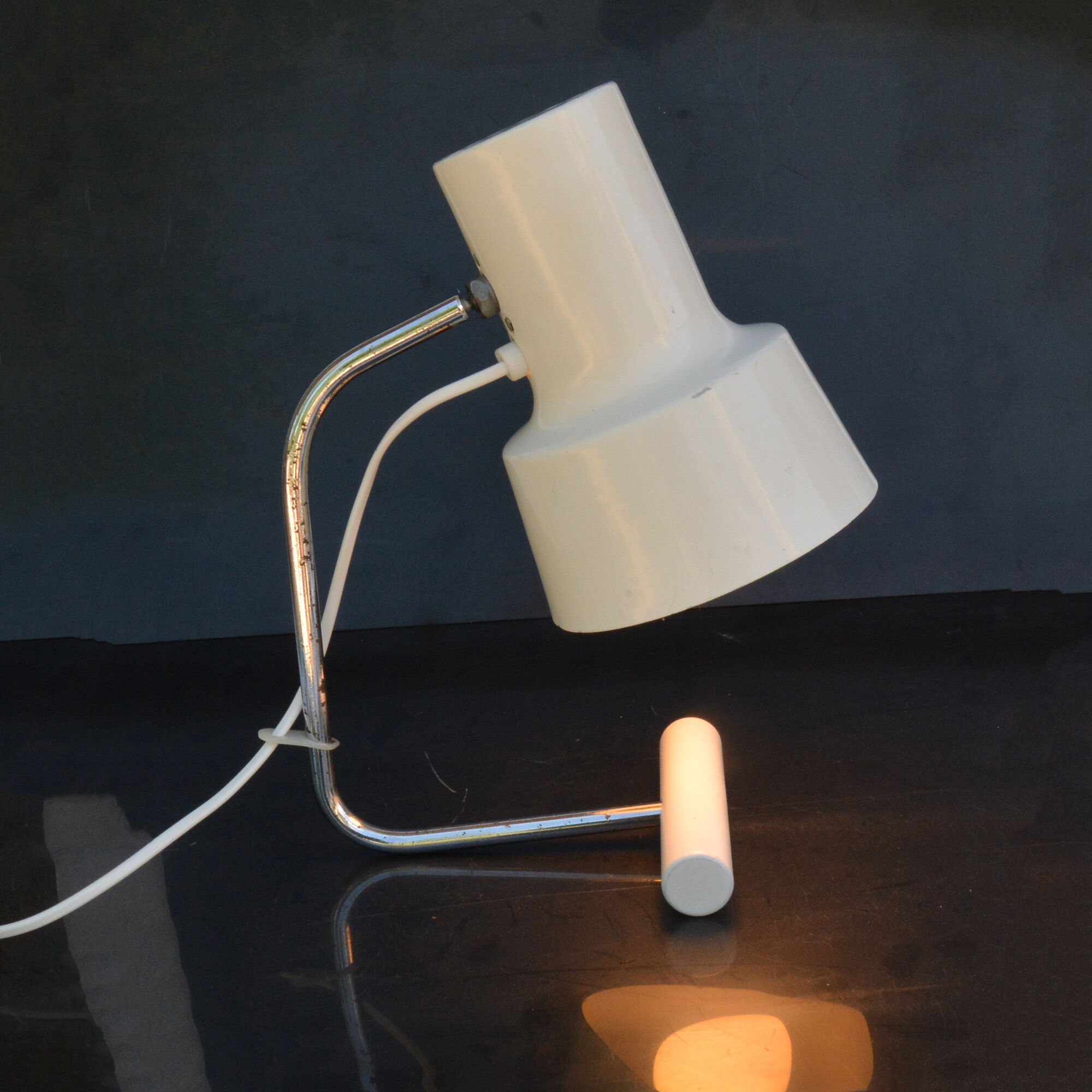 1960s design modern desk lamp, designed by J. Hurka, Napako, Czechoslovakia