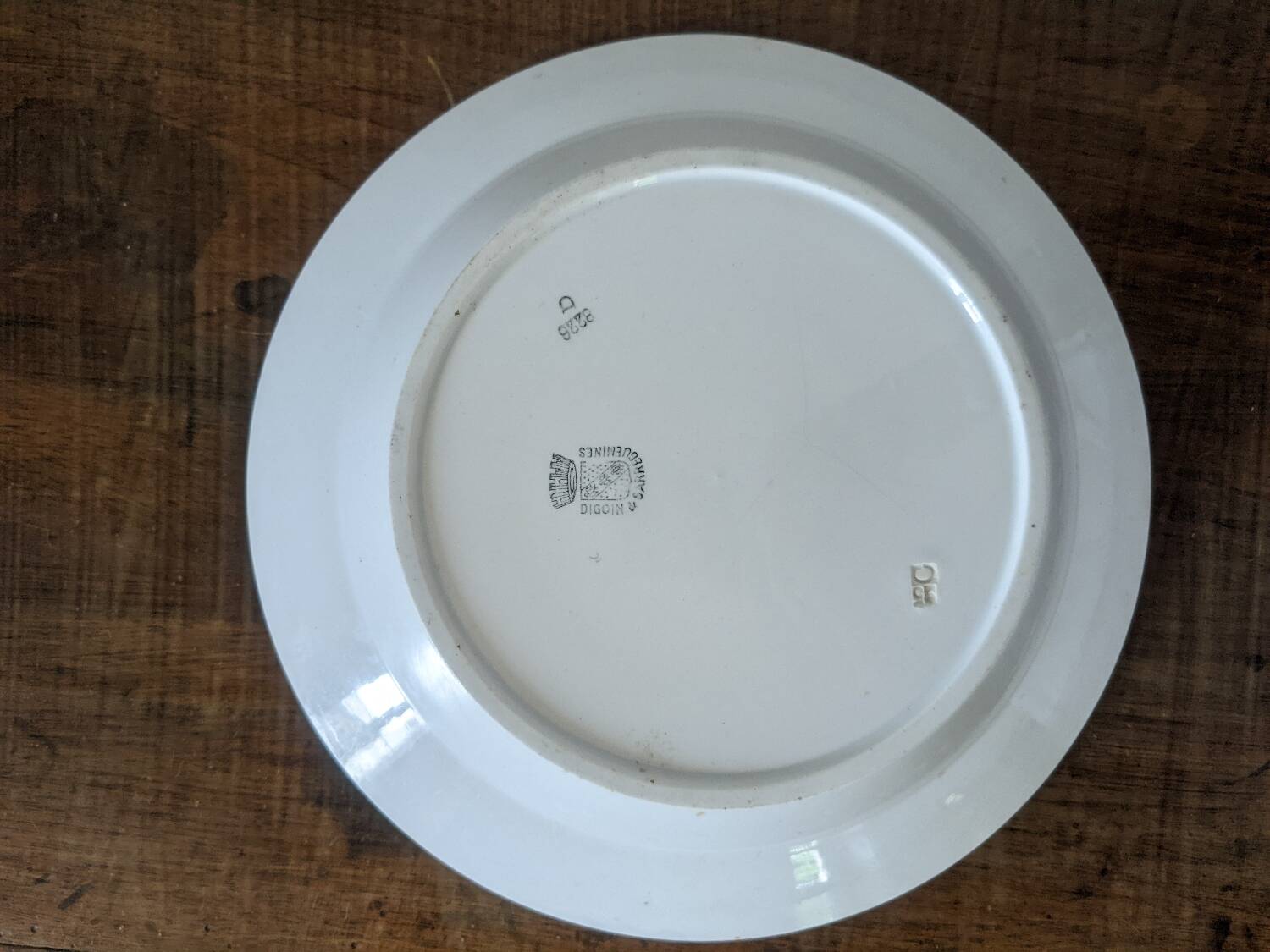 Digoin Sarreguemines dish purple