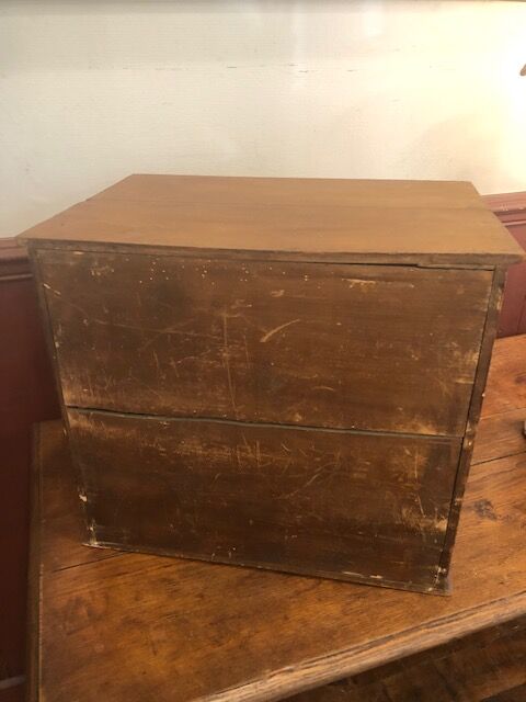 Wooden haberdashery furniture with 4 drawers