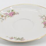 Ancienne tasse et sous tasse en porcelaine de Chauvigny