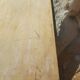Table de ferme d'appoint patine turquoise