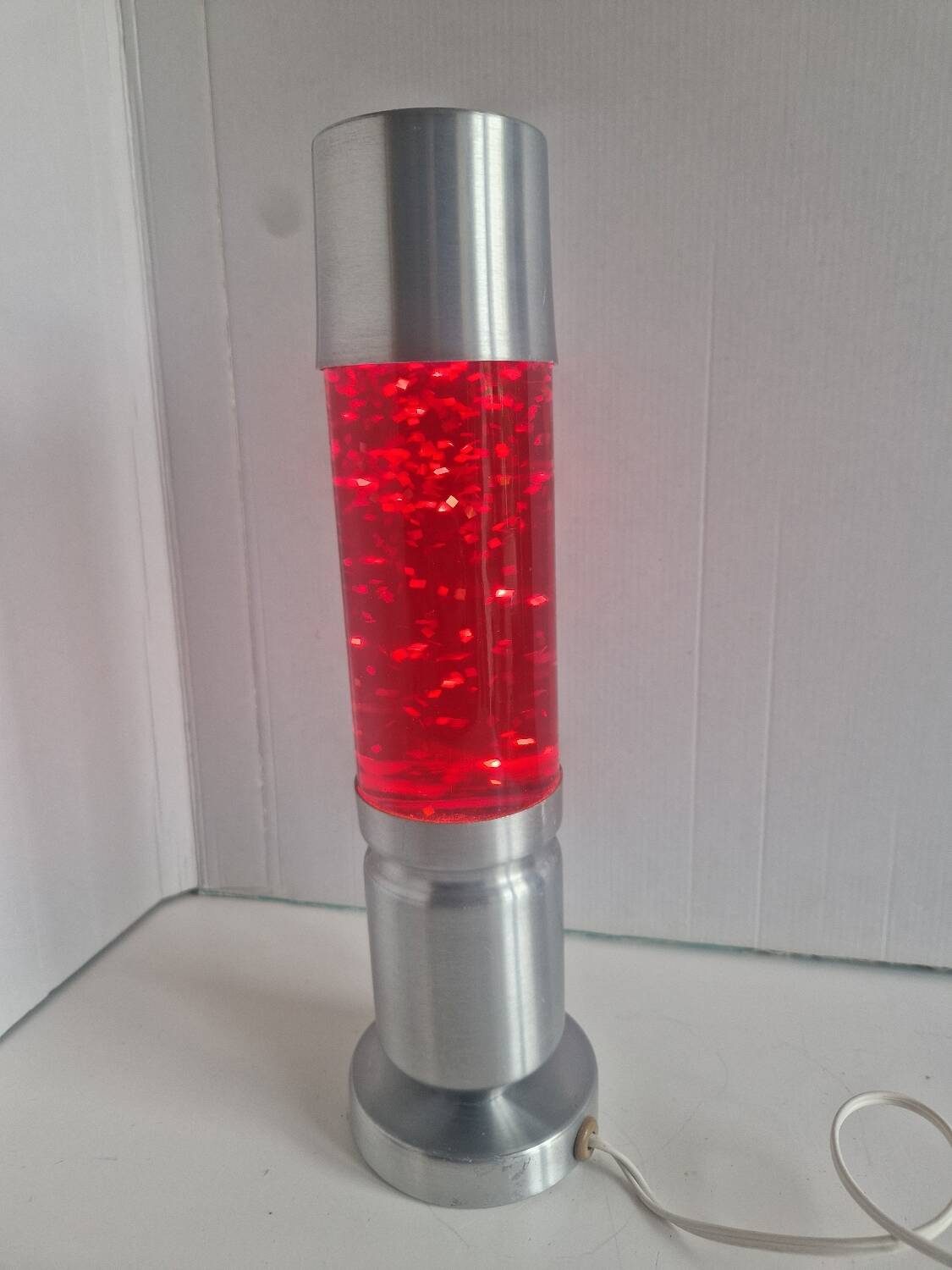 LAVA LAMP - GLITTER LAMP - SPACE AGE - CYLINDER