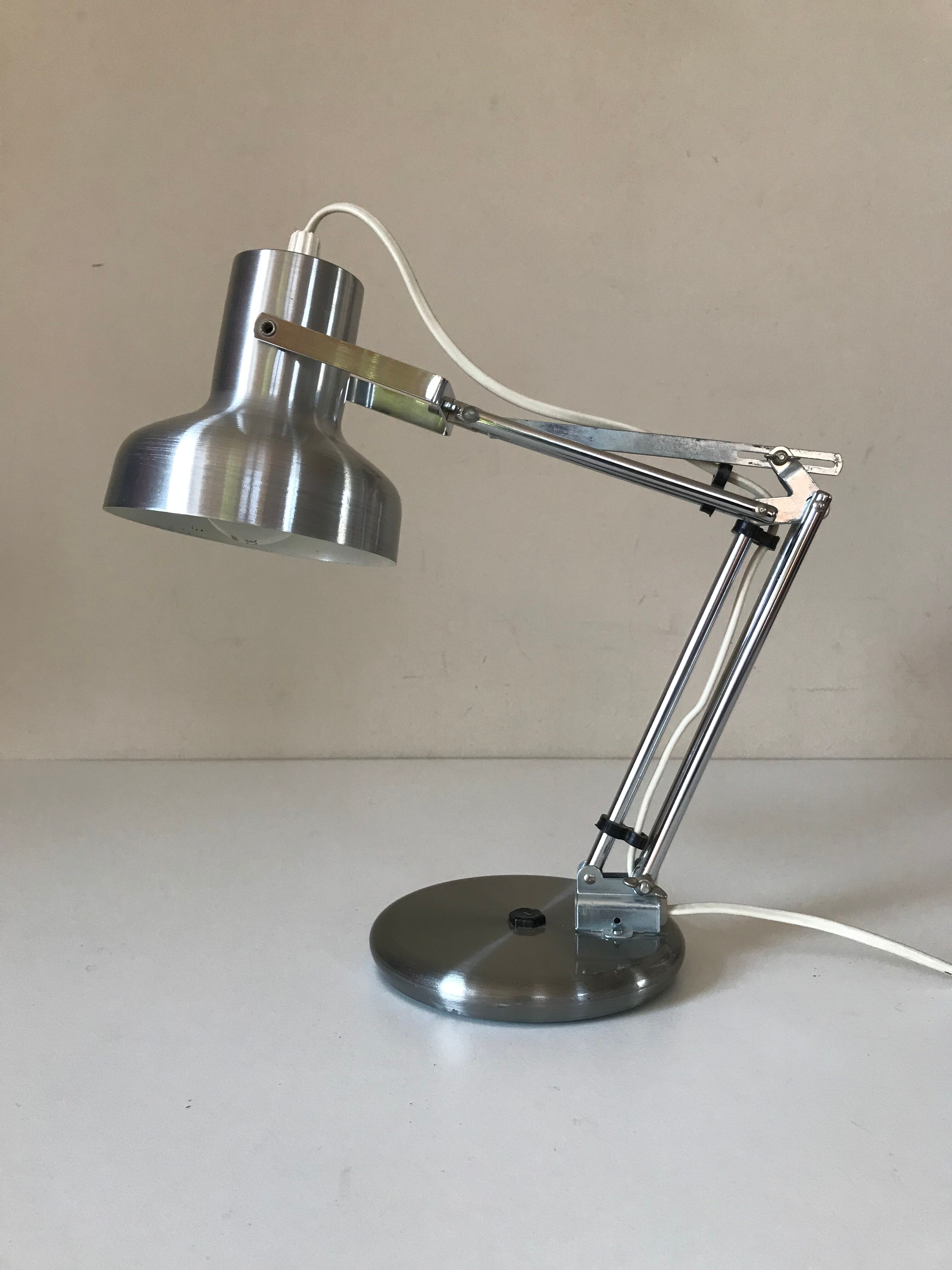Lampe articulée aluminor design vintage Annees 70