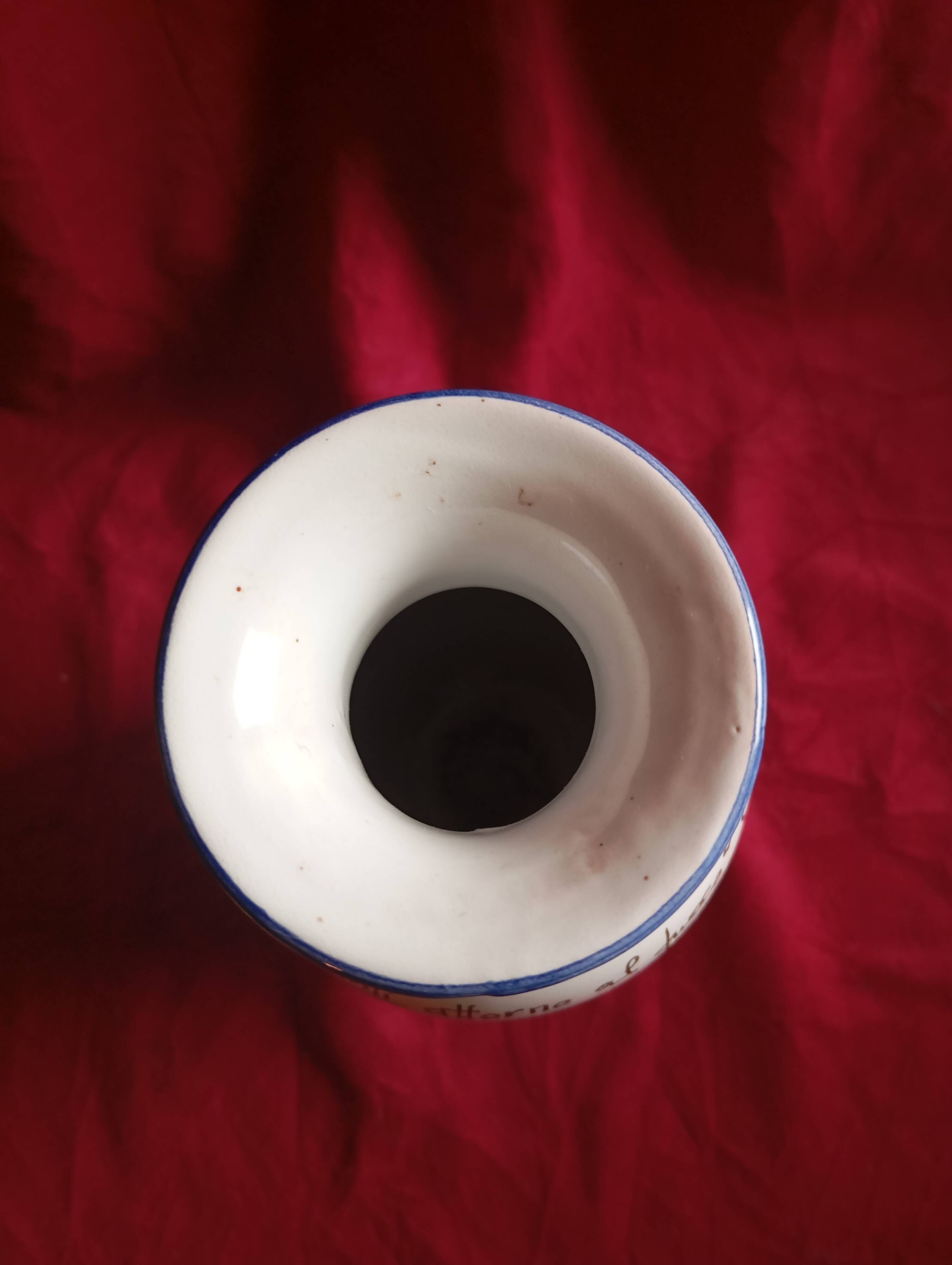 Ceramic vase signed g.santovito