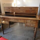 Louis Philippe 19th-century walnut desk Louis Philippe