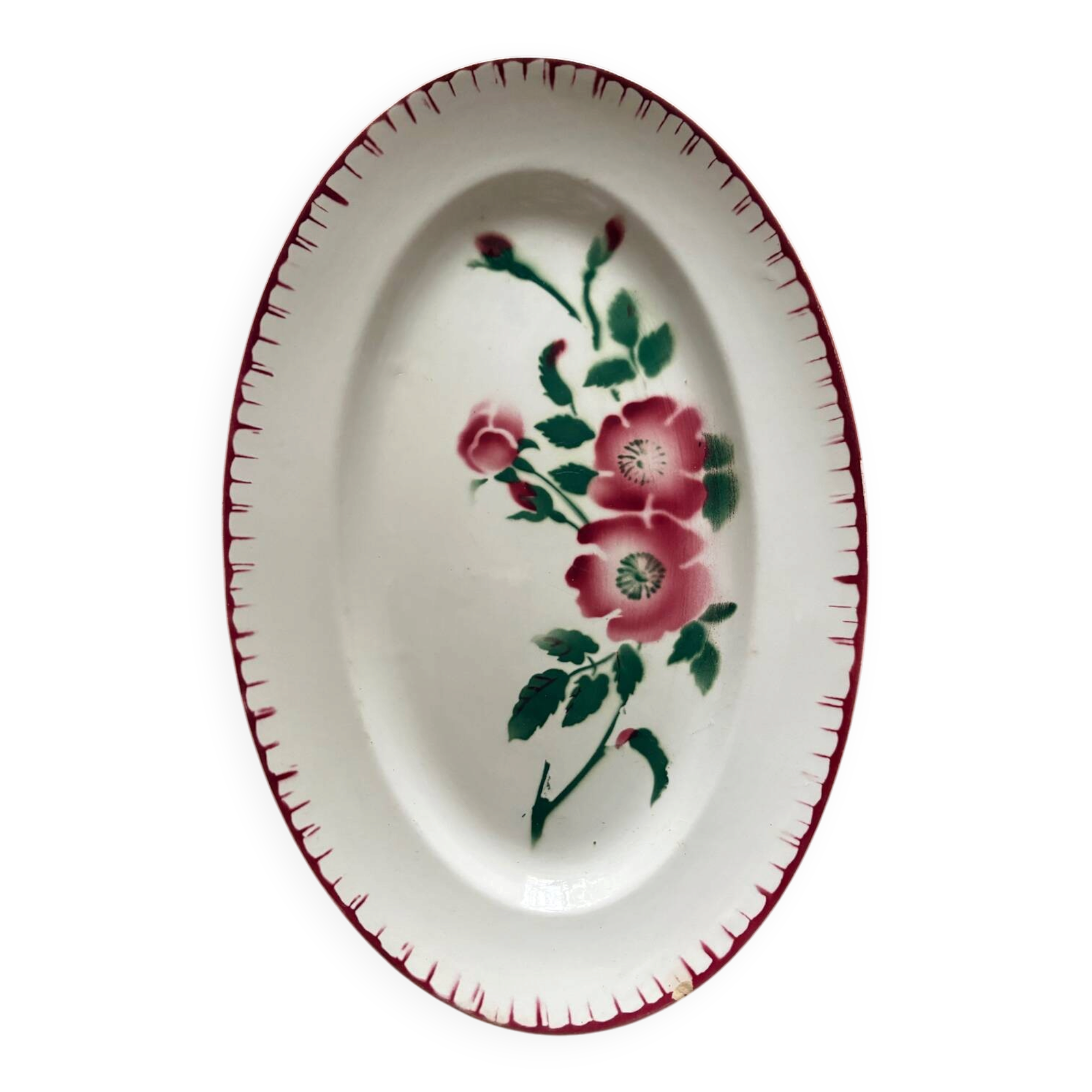 Oval plate Sarreguemines & Digoin