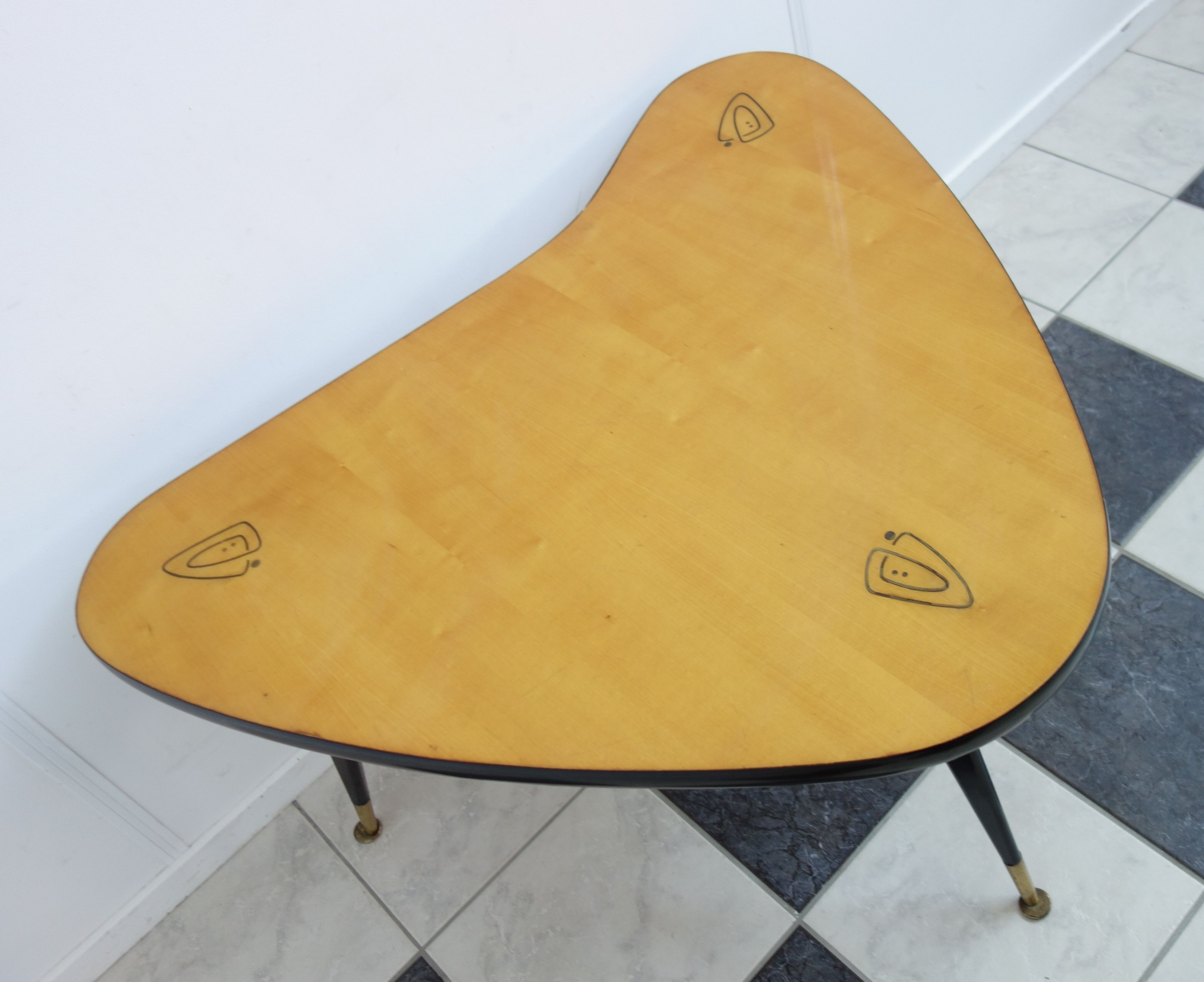 Boomerang shape coffee table 1950